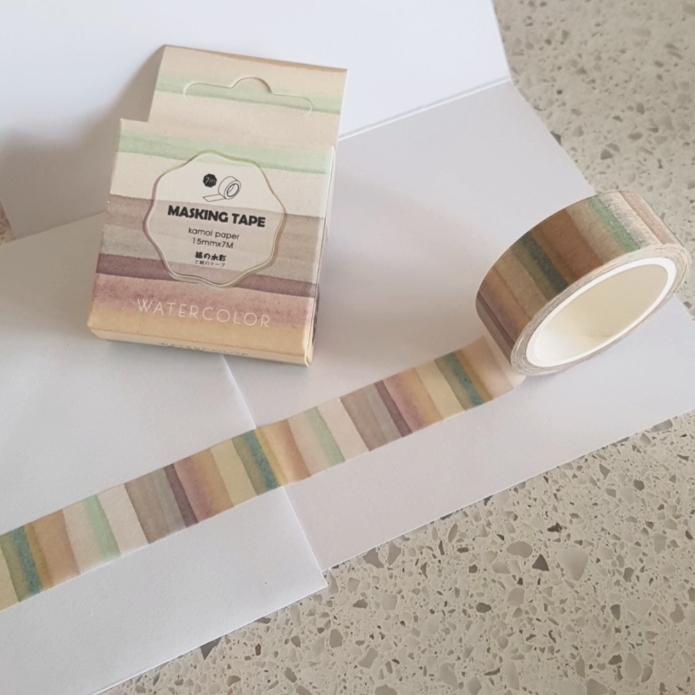 1 pc Kamoi Washi Tape Masking Tape Ruban adhésif (15mm x 7m)